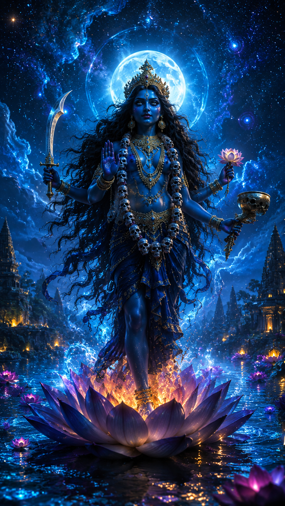 Goddess Tara Devi ultra realistic Hindu wallpaper in 4K